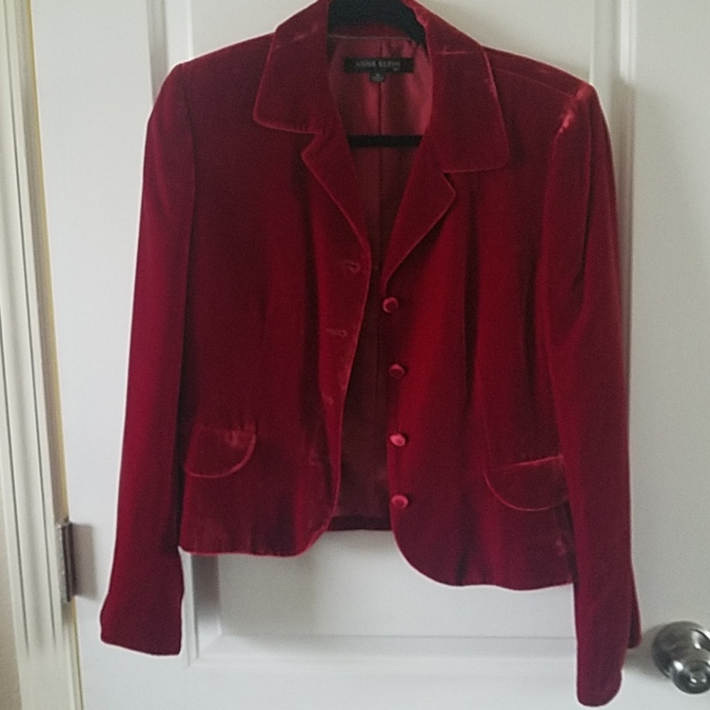 Anne Klein velvet blazer